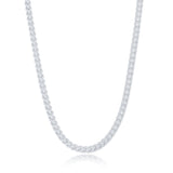 18" Sterling Silver Rhodium Plated 1.45mm Franco Chain