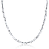 Sterling Silver Rhodium Plated 4.9mm Miami Cuban Chain