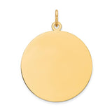 14K Round Disk Charm