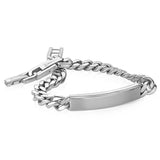 8mm Curb Link ID Bracelet