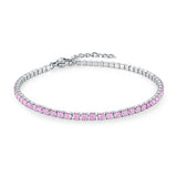 2mm Color CZ Tennis Bracelet