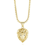 Lion Head CZ Necklace