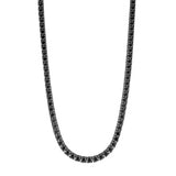 3MM Black CZ Tennis Necklace