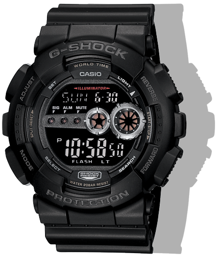 GD100-1B Digital Black Watch