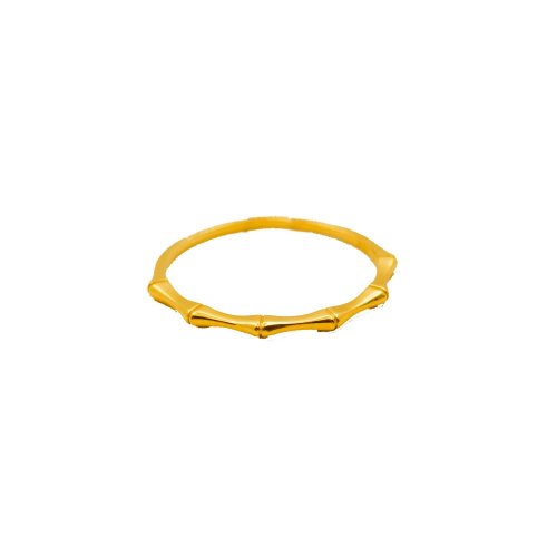 Plain 10K Gold Minimalist Bamboo Ring