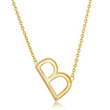Gold Plated Sterling Silver Initial Necklaces