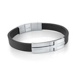 Steel cross bracelet