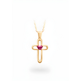 10K Gold cross pendant Baby