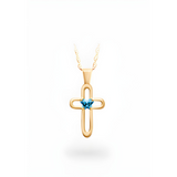 10K Gold cross pendant Baby