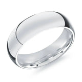 Stainless Steel Curve Edge 6mm Ring