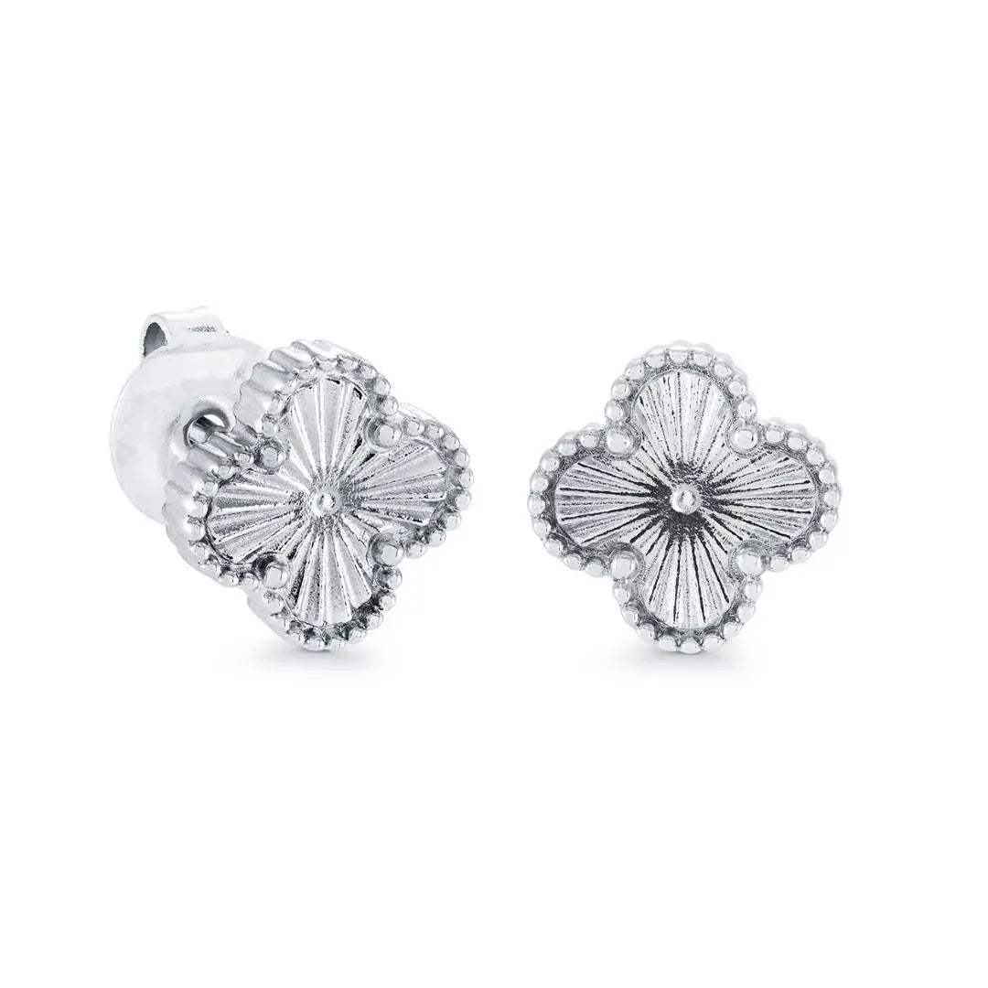9mm Lucky-Clover Steel Studs