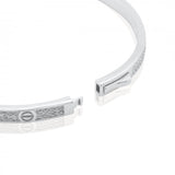 Sterling Silver CZ Pave love Bangle