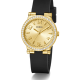 Ladies Black & Gold Tone Watch GW0844L1