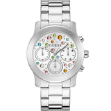 GUESS Ladies Silver Tone Multi-function Watch