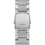 Silver-Tone and Gray Textured Multifunction Watch