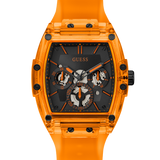 GUESS Mens Orange Multi-function Watch