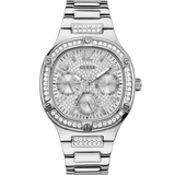 GUESS Ladies Silver Tone Multi-function Watch