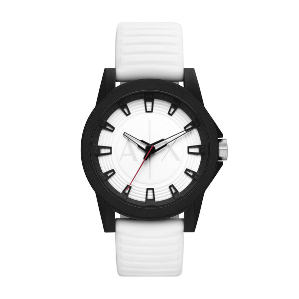 Armani Exchange White Silicone Outerbanks Watch