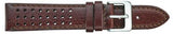 Smooth Stitched Perforated Leather