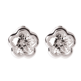 Bfly Sterling Silver CZ Stone Baby Earrings