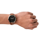 Neutra Chronograph Amber Leather Watch