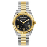 Connoisseur Mens Black Dial Two Tone