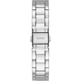 Silver-Tone and Blue Analog Watch