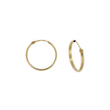 Bfly 10k Gold Hoop Baby Earrings