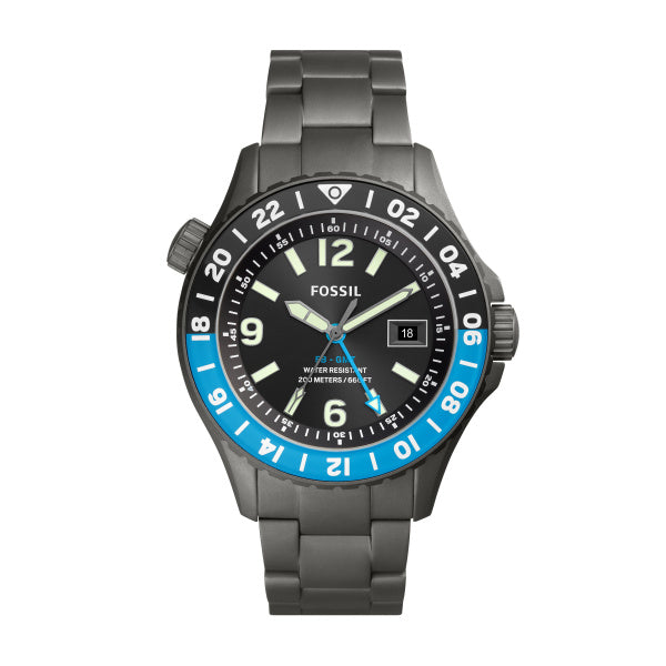 Fossil Limited Edition FB-GMT Dual Time Titanium Watch