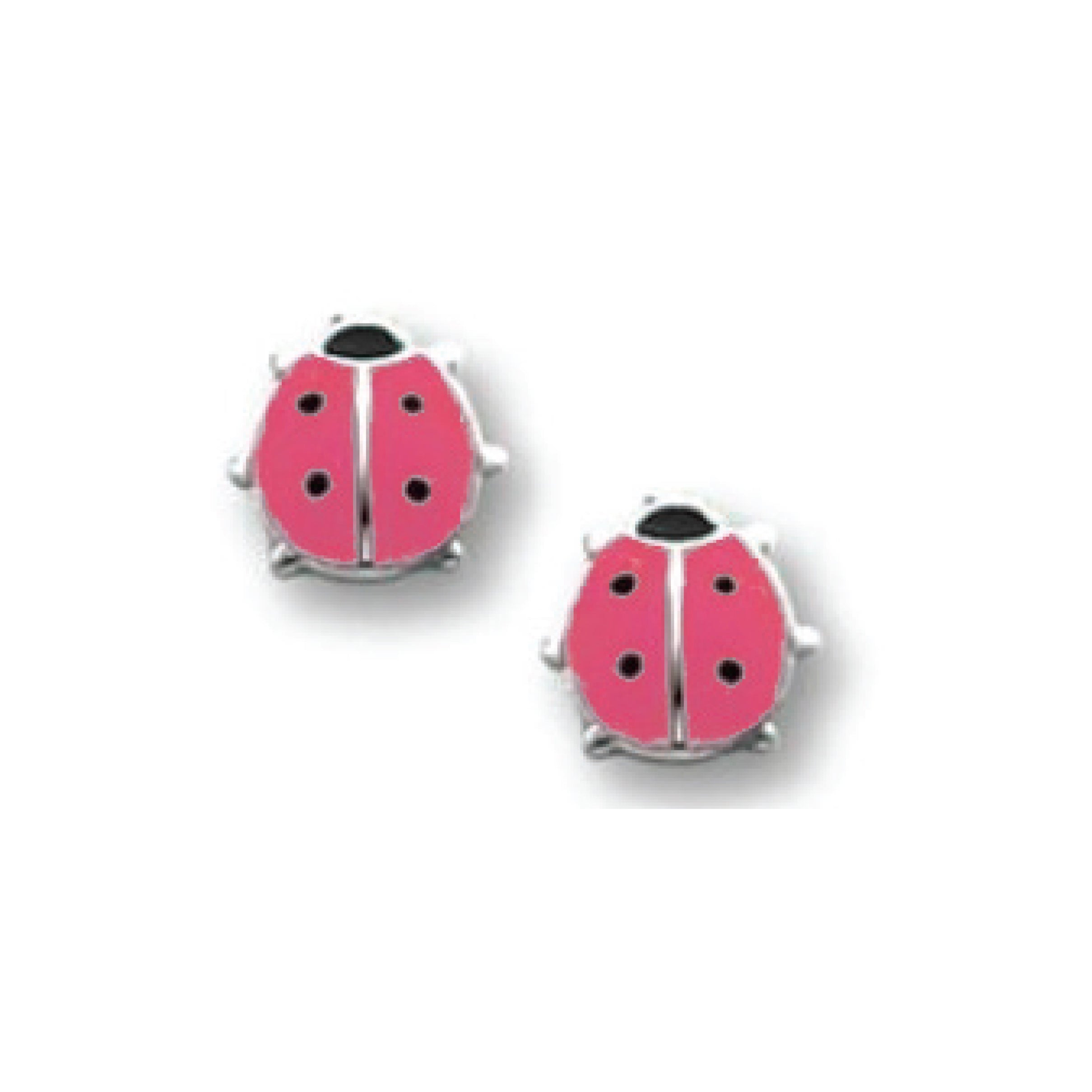 Pink on sale ladybug earrings