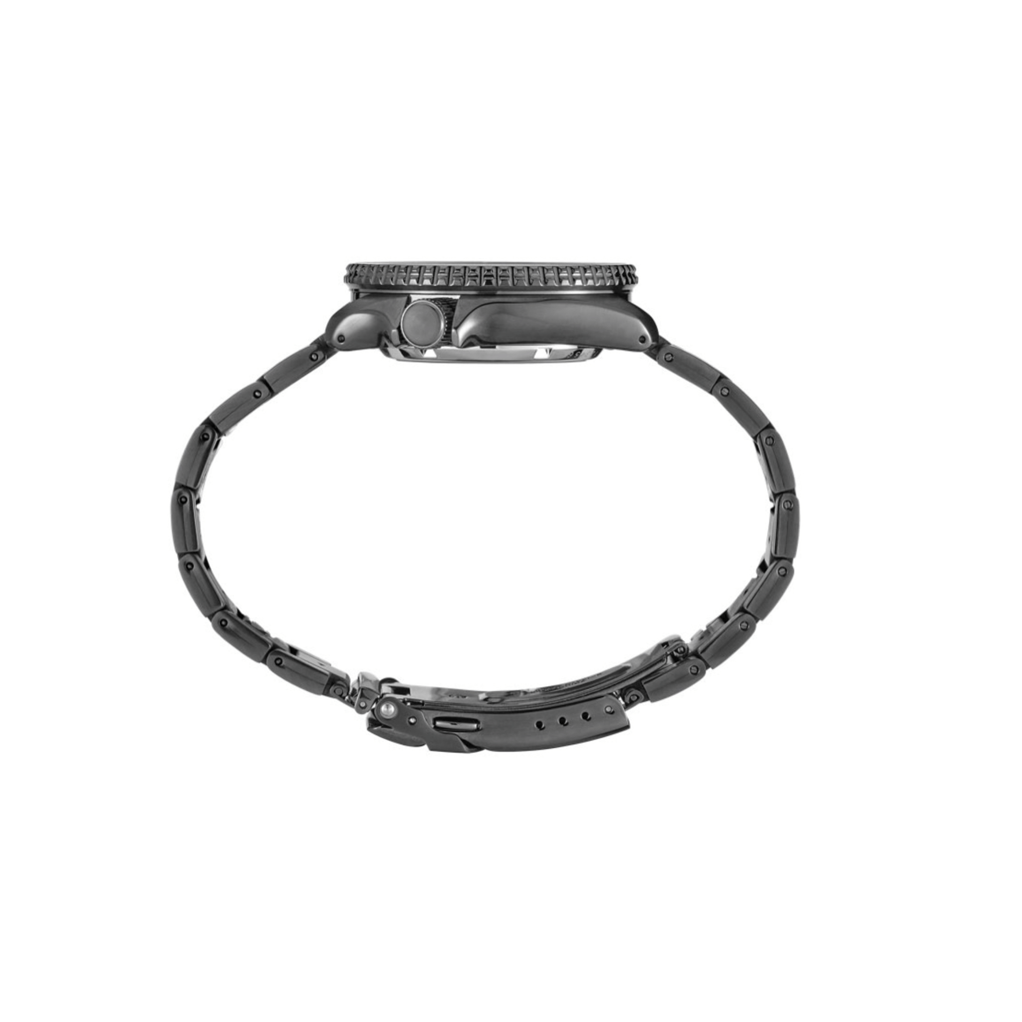 5 Sports SKX Style Black PVD Coated SRPD65 side view