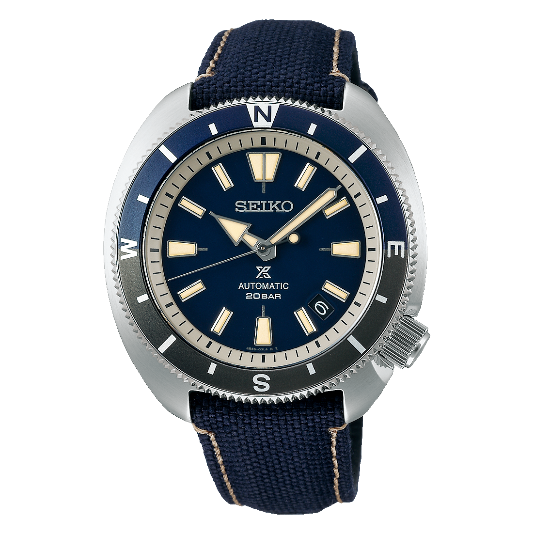 Prospex Land Tortoise Blue Dial With Canvas Strap SRPG15