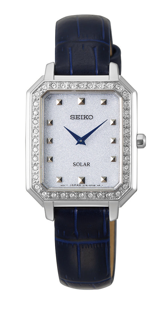 Seiko Solar Swarovski Crystal Watch