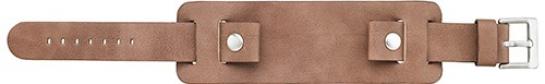 Flat Thick Leather Cuff Band
