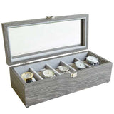 Mele & Co Nolan Wood Grain Watch Case