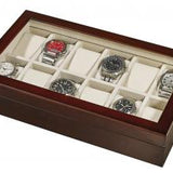 Alpine Wooden and Glass Window Watch Box