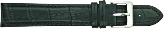Padded Stitched Alligator Grain Leather Band