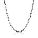5.5mm Black Brushed Cuban Chain