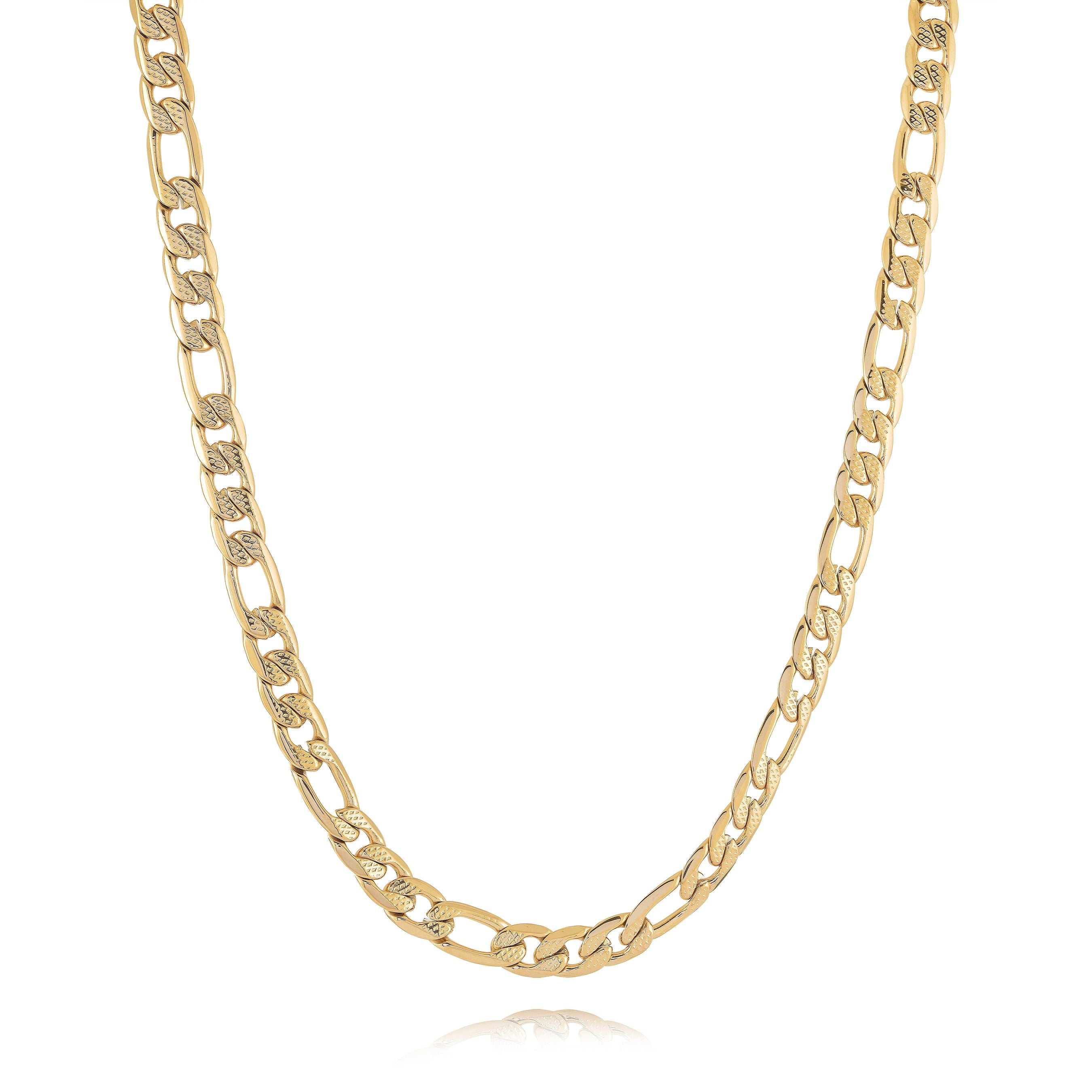 Figaro hot sale gold chains